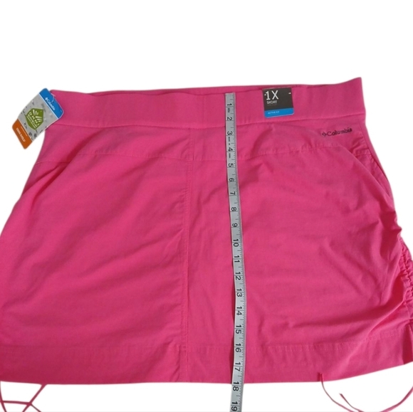NWT Columbia Pink Women's Anytime Casual Skort With Adjustable Drawstrings Sz 1X - Picture 14 of 16